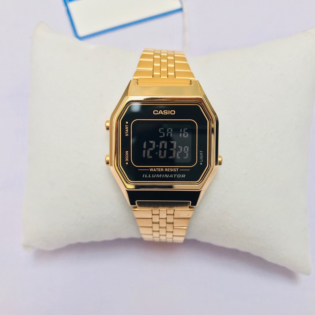 Đồng Hồ Nam Casio LA680 Gold Xách Tay Nam Dây Classic - Tặng Bộ Fullbox