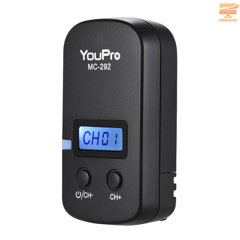 Lapt YouPro MC-292 DC0 2.4G Wireless Remote Control LCD Timer Shutter Release Transmitter Receiver 32 Channels for Nikon D5 D4S D4 D3S D3 D2 D1 D800 D810 D810A D800E D700 D300S D300 D500 for Fujifilm Kodak DSLR Camera