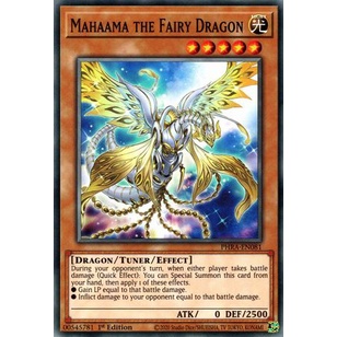 Thẻ bài Yugioh - TCG - Mahaama the Fairy Dragon / PHRA-EN081'