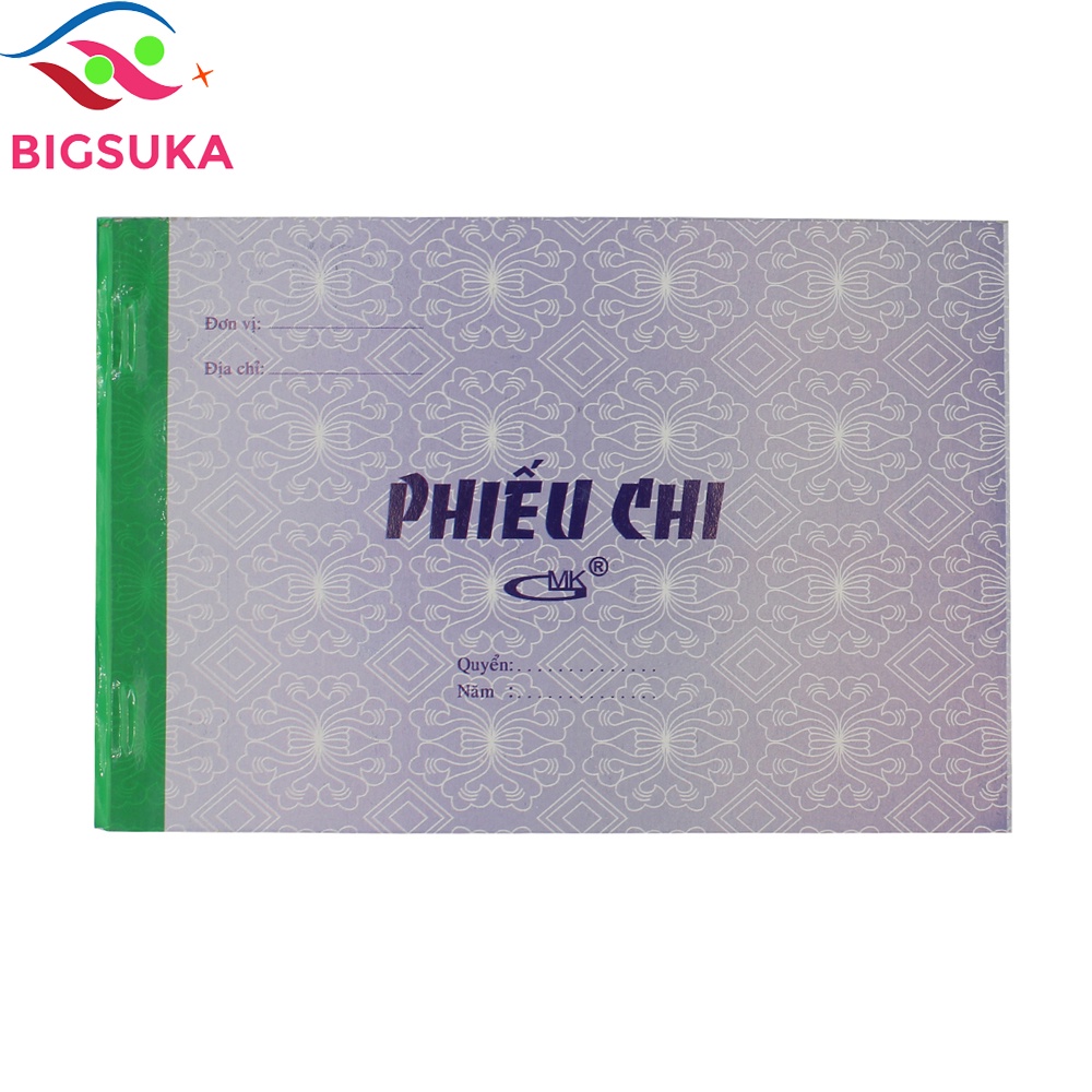 Phiếu chi 2 liên khổ 13x19mm xấp 100 tờ BIGSUKA