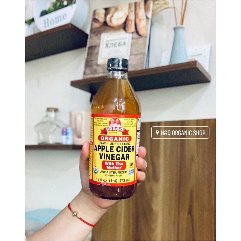 Dấm táo hữu cơ Bragg 473ml/907ml