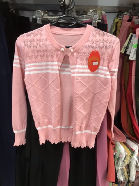 Áo khoác thun len giao mẫu sọc ngẫu nhiên