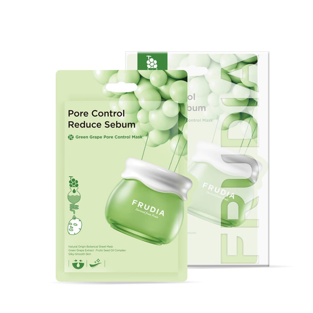 Mặt Nạ Dưỡng Frudia Green Grape Pore Control Mask Se Khít Lỗ Chân Lông Chiết Xuất Nho Xanh 20ml