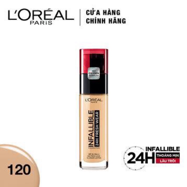 Kem Nền Lâu Trôi 24H L'Oreal Infallible 24 Fresh Wear Foundation 30ml | BigBuy360 - bigbuy360.vn