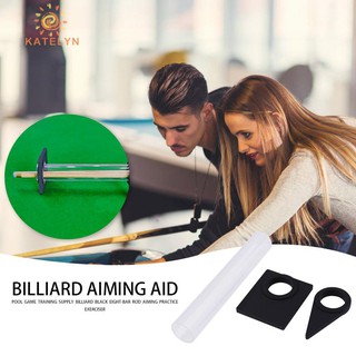 Outdoor♡ Billiards Exerciser Pool Game Black Eight-Bar Rod Aiming Practice Trainer