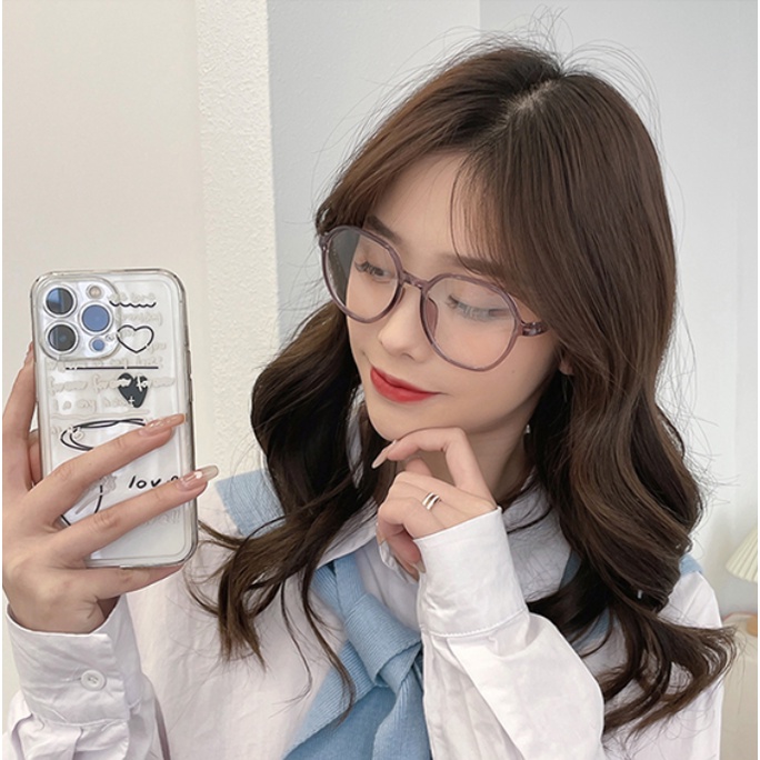 Mắt Kính Gọng Tròn Màu Gradient Siêu Nhẹ Thời Trang Hàn Quốc 2022