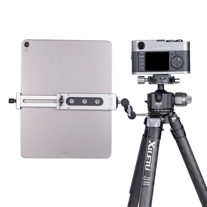 Kẹp máy tính bảng iPad lên Tripod nhôm CNC Xiletu XJ-15