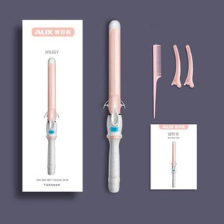 Máy làm xoăn tạo sóng cao cấp W888Y 8 mức chỉnh nhiệt, hàng chính hãng -tặng lược,găng tay,kẹp tóc kèm theo