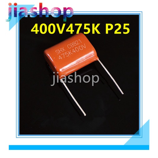 2 chiếc CBB21 Tụ điện 475K 400V 475 4.7uF CBB21 CBB22 Tụ điện màng Polypropylen kim loại Pitch 25MM,
