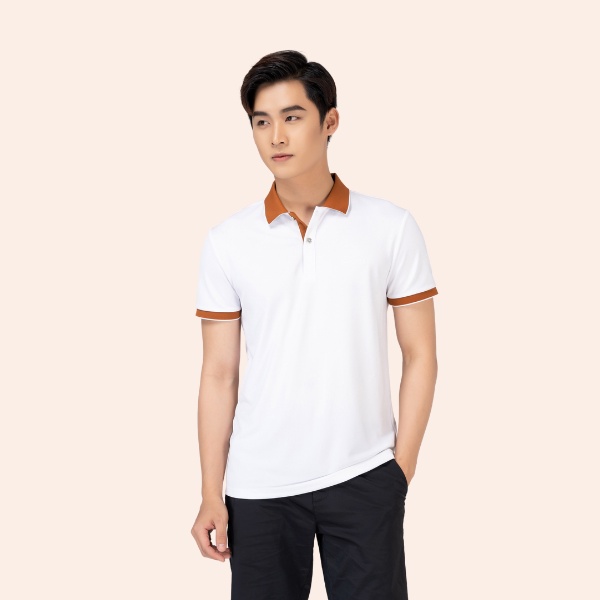 Áo thun polo nam YODY tay ngắn, áo phông cổ bẻ vải cafe, phong cách công sở MCF3 APM3635