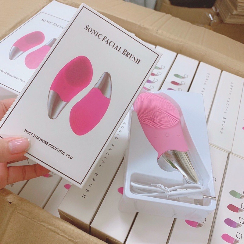 0021 Máy Rửa Mặt Sonic Facial Brush - Sạch Sâu, Giảm Nhăn
