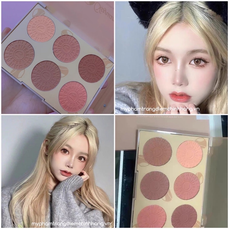 Phấn Má Hồng, Phấn Mắt Tone Nude Siêu Tây Makeup Natural Blush Trend Beauty | BigBuy360 - bigbuy360.vn