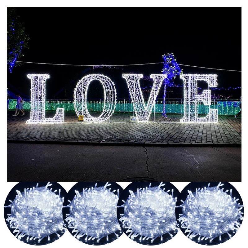 1M 2M 3M 4M 5M 10M LED String Lights/ Battery Powered LED Xmas Garland for Party Wedding Christmas Decoration