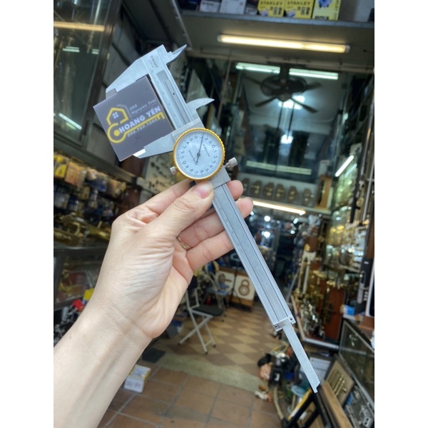 Thước kẹp đồng hồ C-mart D0027-6, Thước kẹp cơ 150mm chính hãng