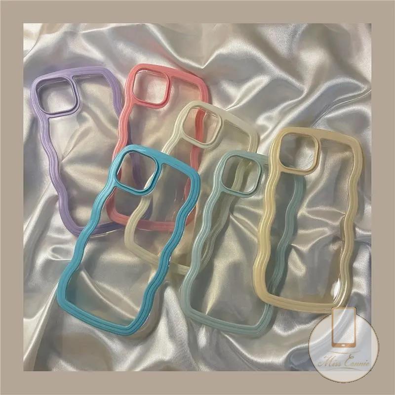 Ốp Điện Thoại TPU Mềm Viền Lượn Sóng Nhiều Màu 2 Trong 1 Cho IPhone 7 8 7Plus 8Plus 11 12 13 Pro Max XR X XS Max SE 2020