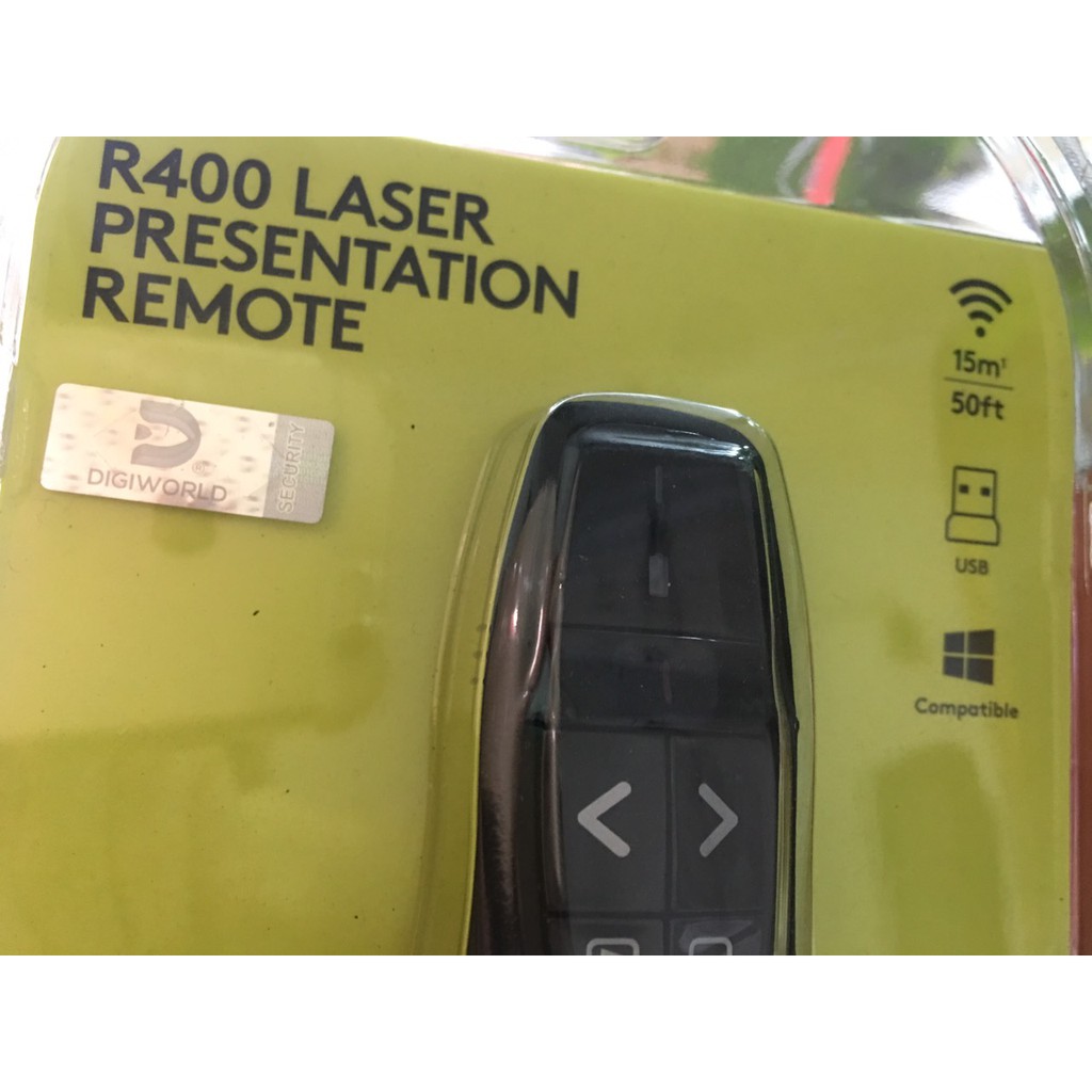 BÚT TRÌNH CHIẾU LOGITECH R400 (R400 laser presentation remote)