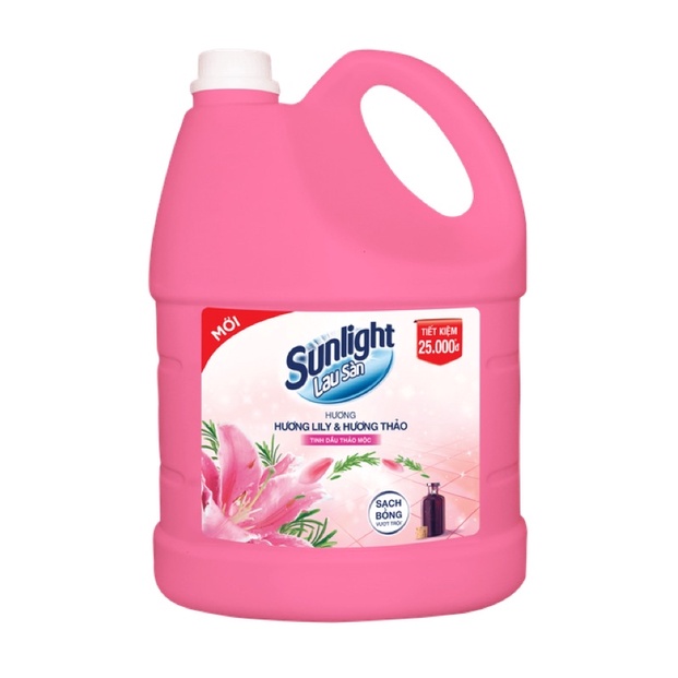 Nước Lau Sàn Sunlight 3.8kg Mầu Hồng