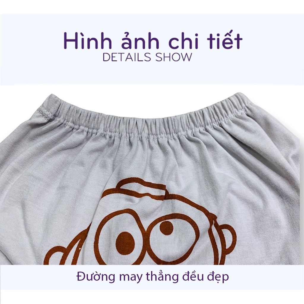 Quần Đùi Cho Bé LILI.KIDS Quần Chục Đùi Cotton Cho Bé Trai Bé Gái In Mông QC09