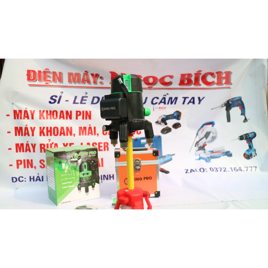 Máy Cân Bằng Laser 5 Tia Xanh KINGPRO KP777 Máy 2 pin