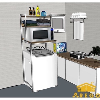 Kệ máy giặt 3 tầng đa năng arego kmg03