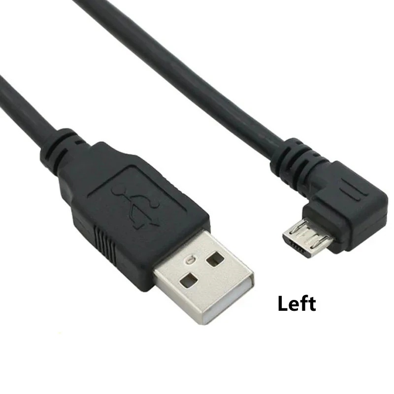 Cáp Sạc Đầu Bẻ Góc 90 Độ Cổng Micro USB Sang USB 25cm 50cm