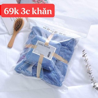 69k Set 3 cái Khăn tắm - vải lông san hô