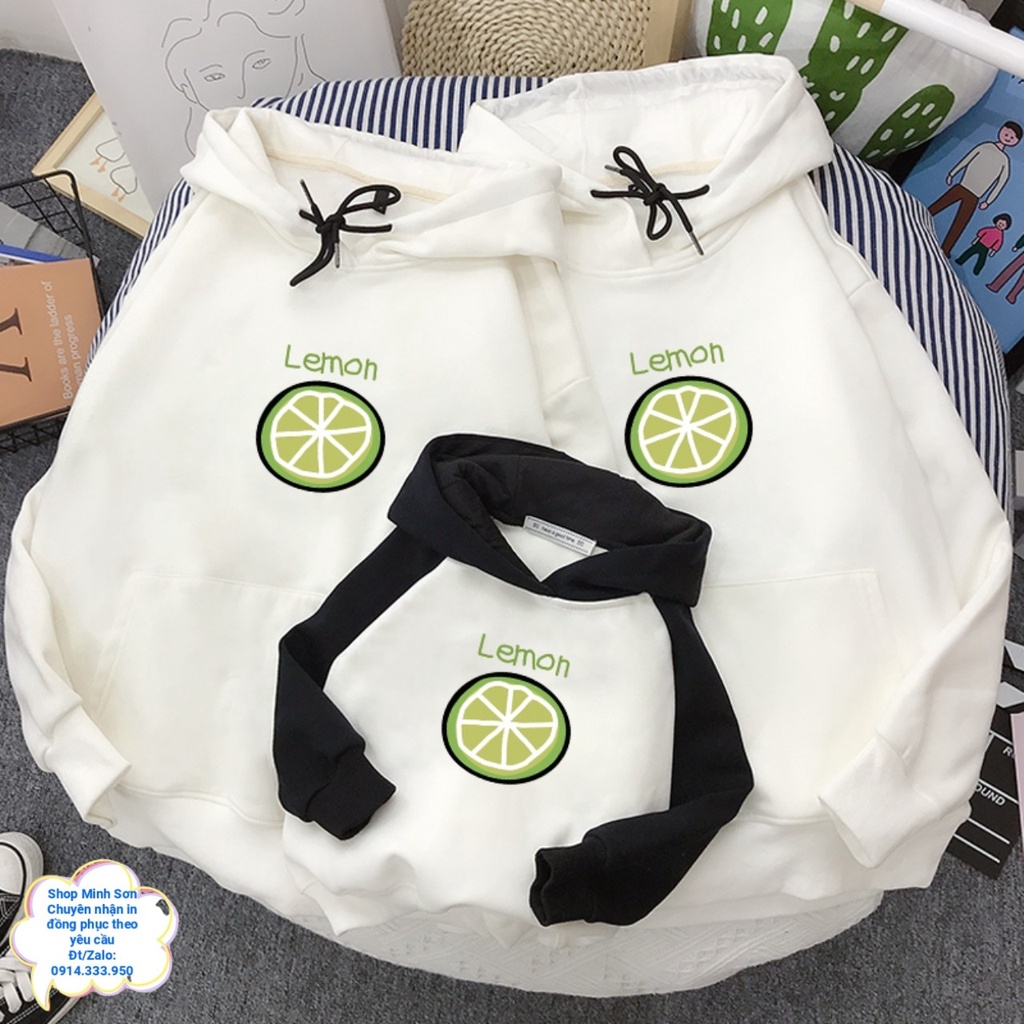 🍋VIDEO ÁO NỈ HOODIE, NỈ MŨ GIA ĐÌNH LEMON, ÁO ĐÔI LOẠI 1 ĐỦ MÀU ĐỦ SIZE