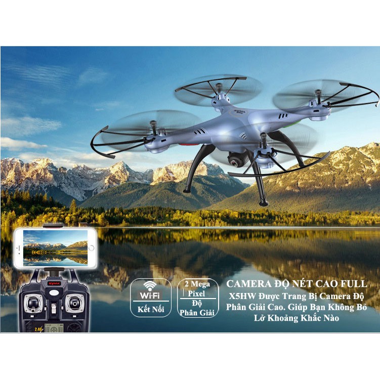 Máy bay điều khiển trên không SYMA X5HW WiFi FPV FlyCam