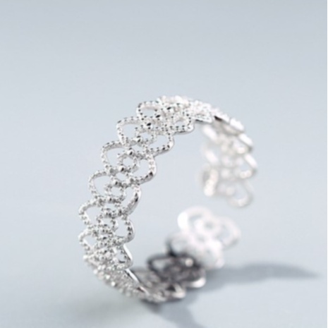 Nhẫn nữ bạc 925 cao cấp đẹp free size chính hãng không gỉ trang sức CINLA N010