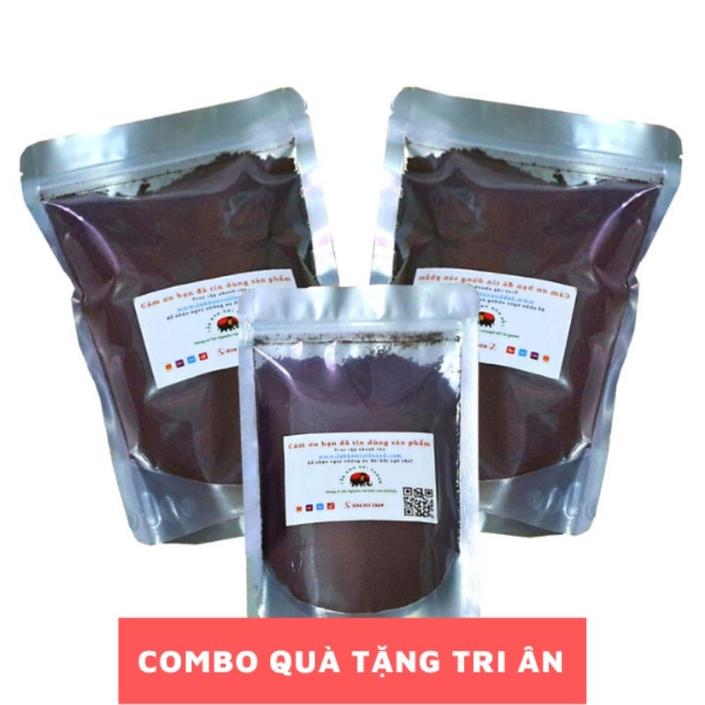 Combo quà tặng tri ân khách hàng - Cà phê rang xay nguyên chất hảo hạng mua 2 tặng 1, 500g/túi - Lắk Kon Voi Foood