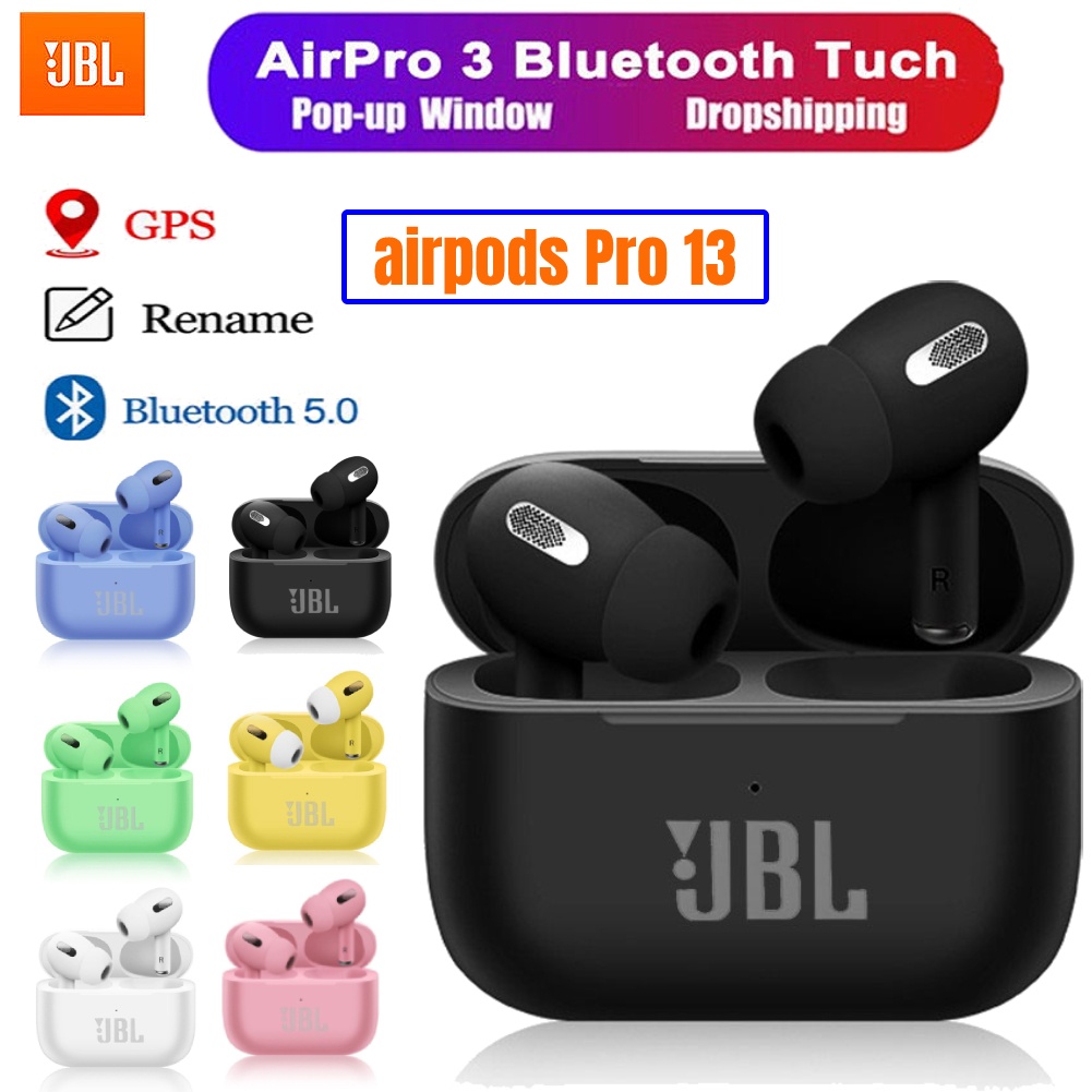 Tai Nghe InPods Pro 13 Bluetooth 5.0 Không Dây Tai Nghe Jbl airpods Pro 13 TWS Có Mic cảm ứng cực nhạy Chính Hãng không dây kết nối tốt với ios và androi【tuun】