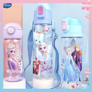 Bình nước có ống hút hình công chúa elsa disney xinh xắn cho bé