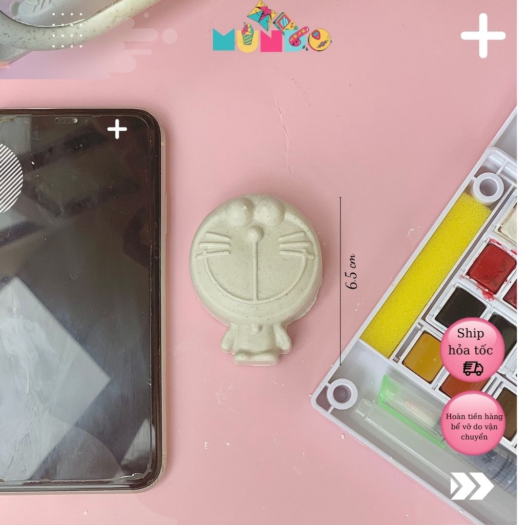 Tượng tô màu cao cấp chọn mẫu SIZE S NHÂN VẬT HOẠT HÌNH phong cách bánh kẹo, tượng thạch cao MUNDO