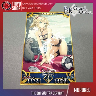 Thẻ bài custom card bánh xốp anime Fate/Grand Order FGO để sưu tầm tự chọn Mordred