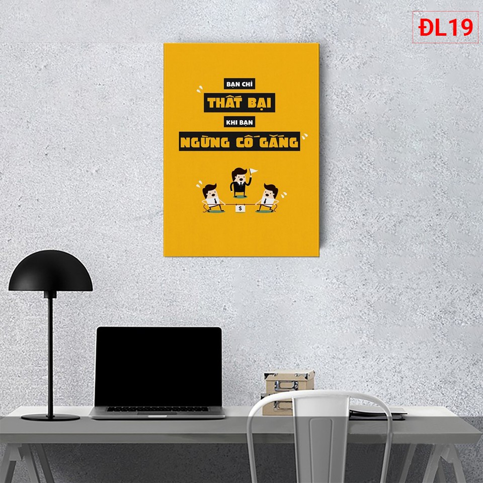 Tranh Canvas slogan treo tường trang trí văn phòng tạo động lực hot nhất khung gỗ | BigBuy360 - bigbuy360.vn