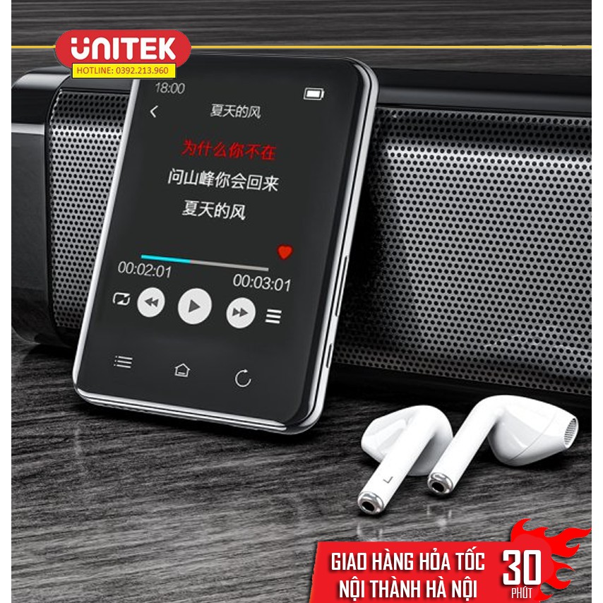 [Mã ELHACE giảm 4% đơn 300K] Máy Nghe Nhạc MP3 Màn Hình Cảm Ứng Bluetooth Ruizu D66 Bộ Nhớ Trong 16GB - Hàng Chính Hãng