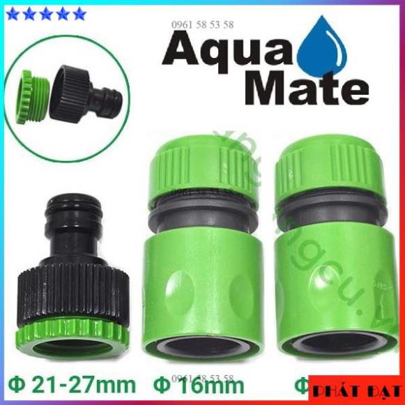 [CHÍNH HÃNG] Bộ 3 Khớp Nối ống nước máy xịt rửa Aqua Mate Taiwan (TĐSG)