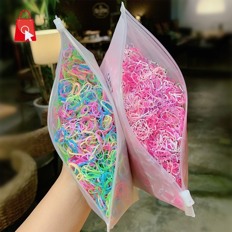 Set 1000 Dây Cột Tóc Co Giãn Nhiều Màu Jp1