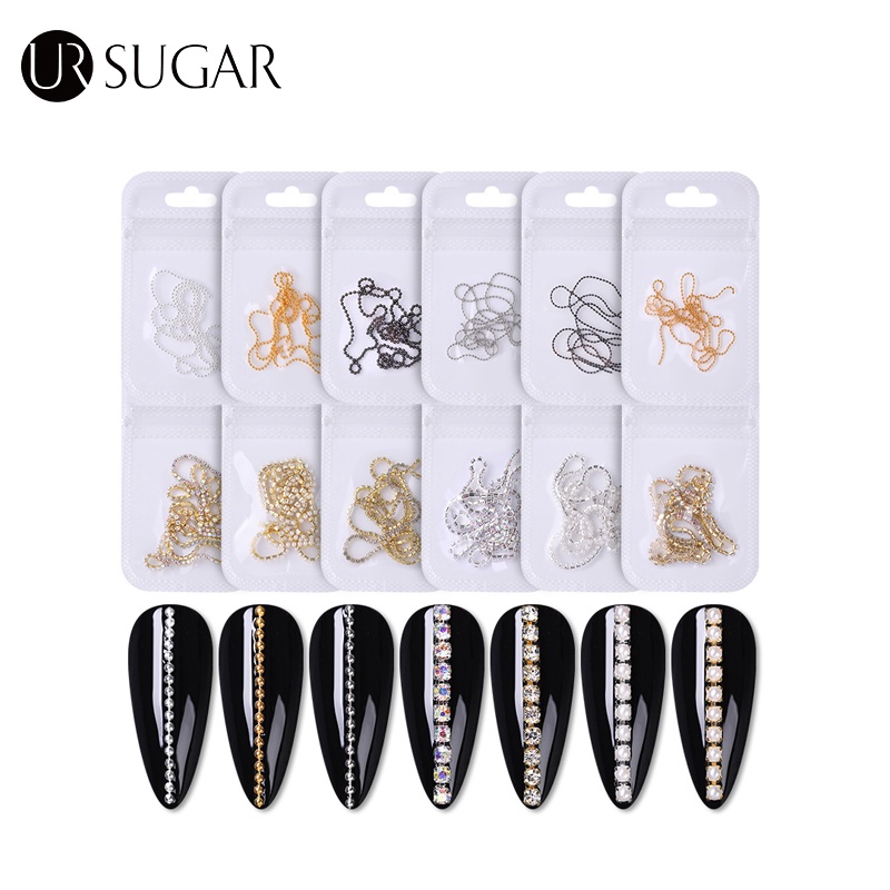 Phụ kiện chuỗi hạt UR SUGAR trang trí móng tay nghệ thuật tiện dụng