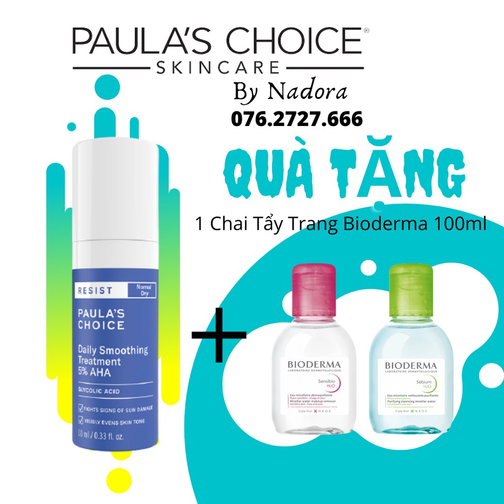 Mini Loại Bỏ Tế Bào Chét - Paula's Choice RESIST Daily Smoothing Treatment With 5% AHA