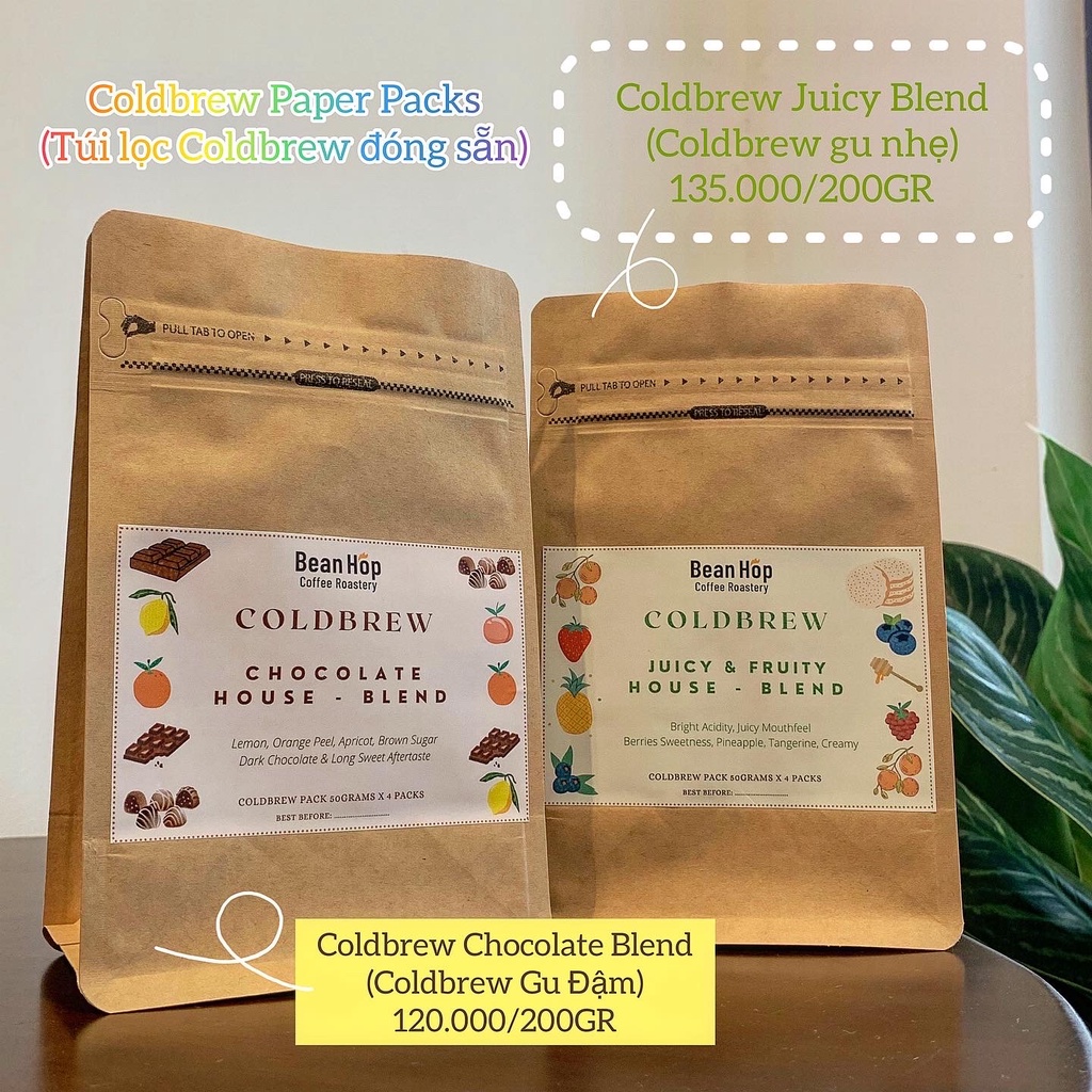 Cà Phê Coldbrew Túi Lọc 100% Arabica - Set 200GR