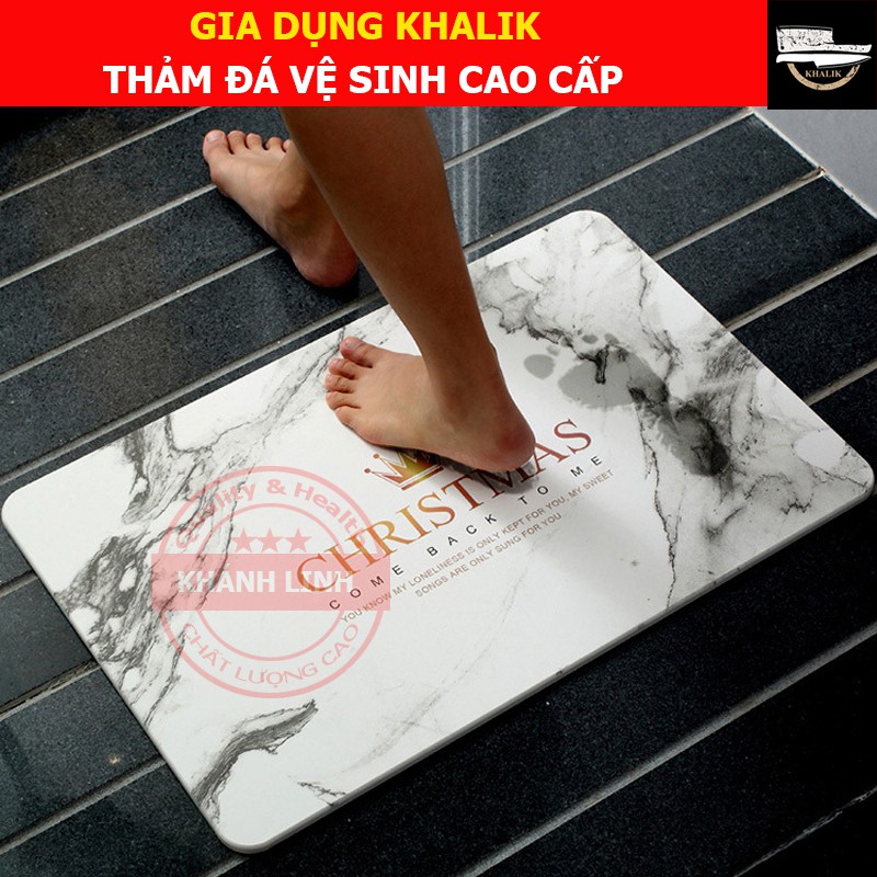 Thảm đá nhà tắm siêu thấm 60x40x0.9 cm - cao cấp, sang trọng (đủ mẫu lựa chọn)