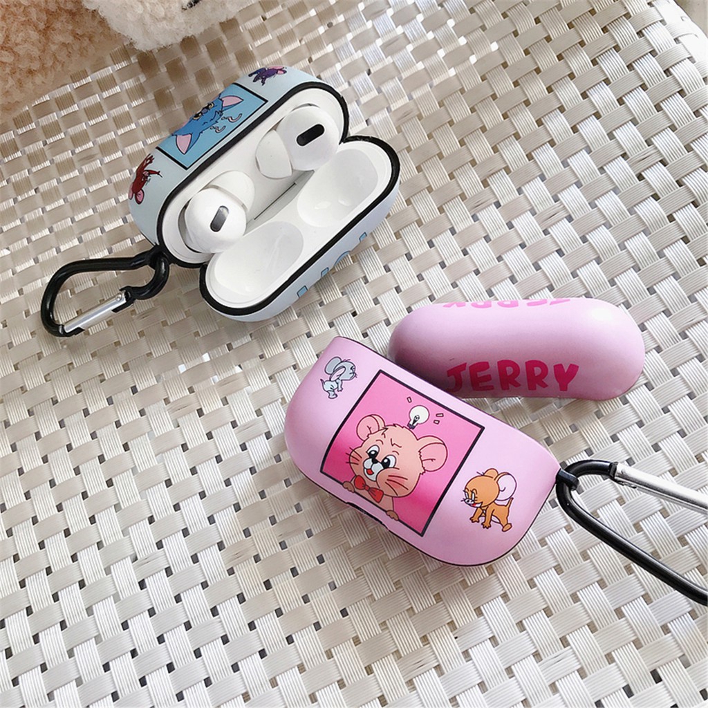 Vỏ Bảo Vệ Hộp Đựng Tai Nghe Airpods Hình Tom Và Jerry Đáng Yêu