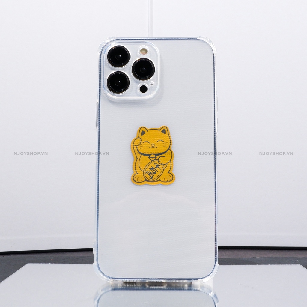 Miếng Dán Sticker Mèo Thần Tài Linh Vật May Mắn Thu Hút Tài Lộc