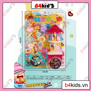 Vỉ đồ chơi cho bé gái kem nấm, đồ chơi trẻ em giá rẻ b4kids - c14