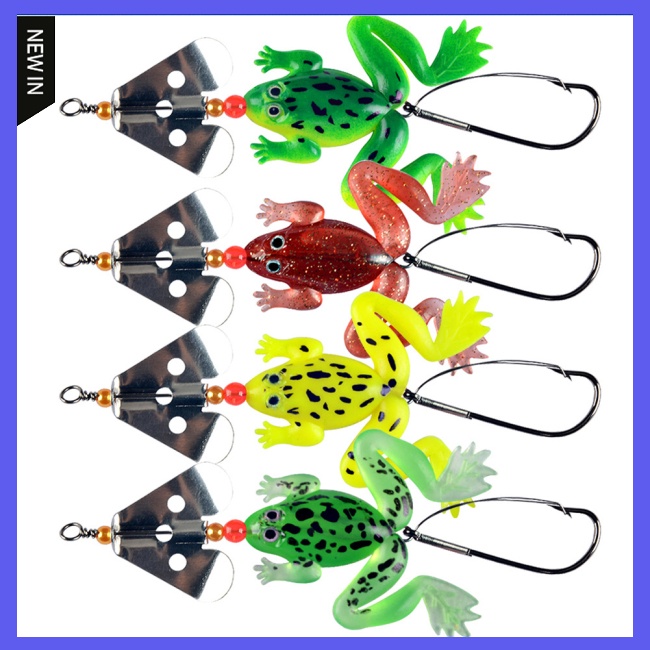 Mồi Câu Cá Giả Hình Ếch Mềm 9cm 6g