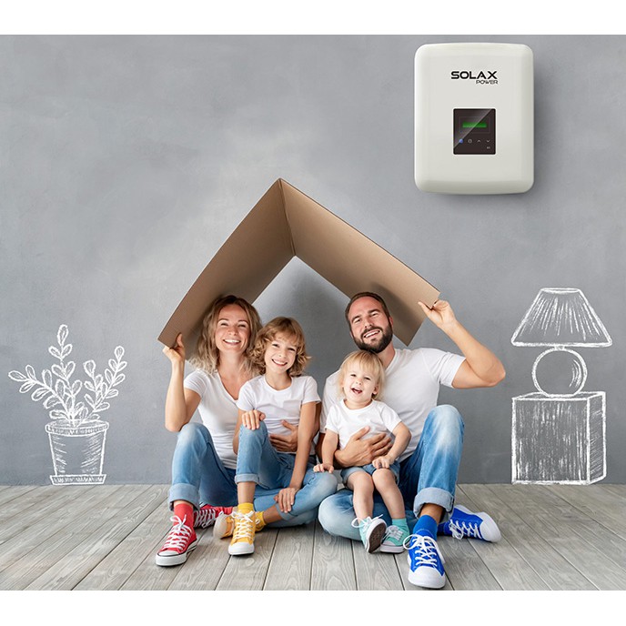 Biến tần hòa lưới ( Inverter on-grid ) 1 pha 5Kw điện năng lượng mặt trời SOLAX X1-BOOST ( Dual MPPT + WIFI )