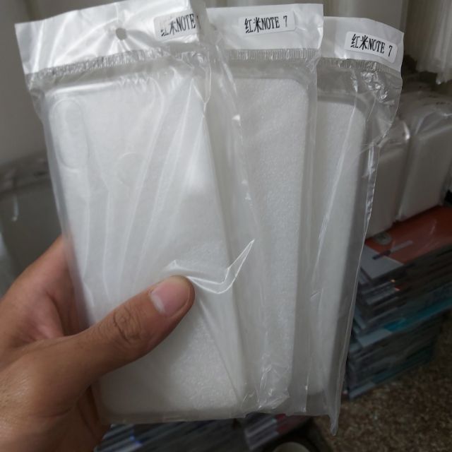 Bộ 3 chiếc ốp lưng cho xiaomi redmi note 7 silicon trong suốt siêu mỏng(loại tốt)