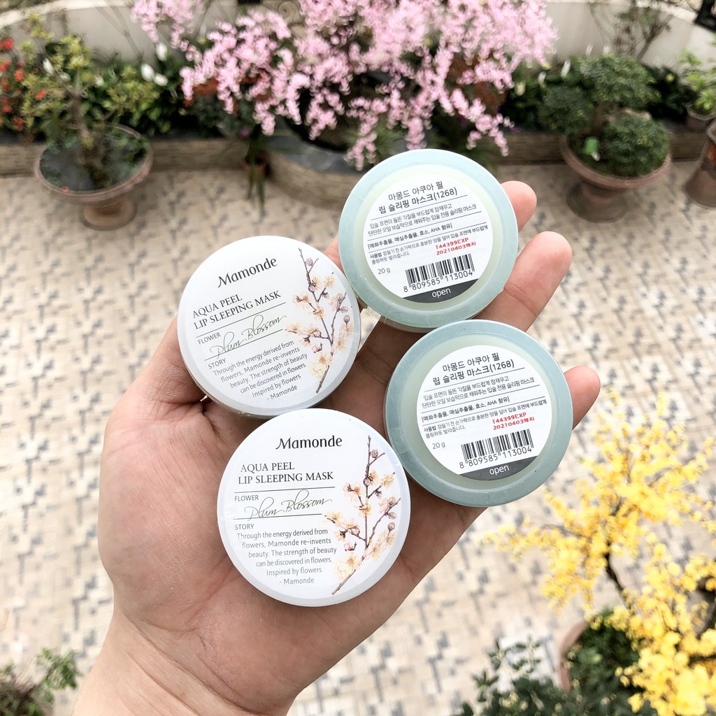 {THANH LÝ} Mặt Nạ Ngủ Môi Mamonde Aqua Peel Lip Sleeping Mask 20g