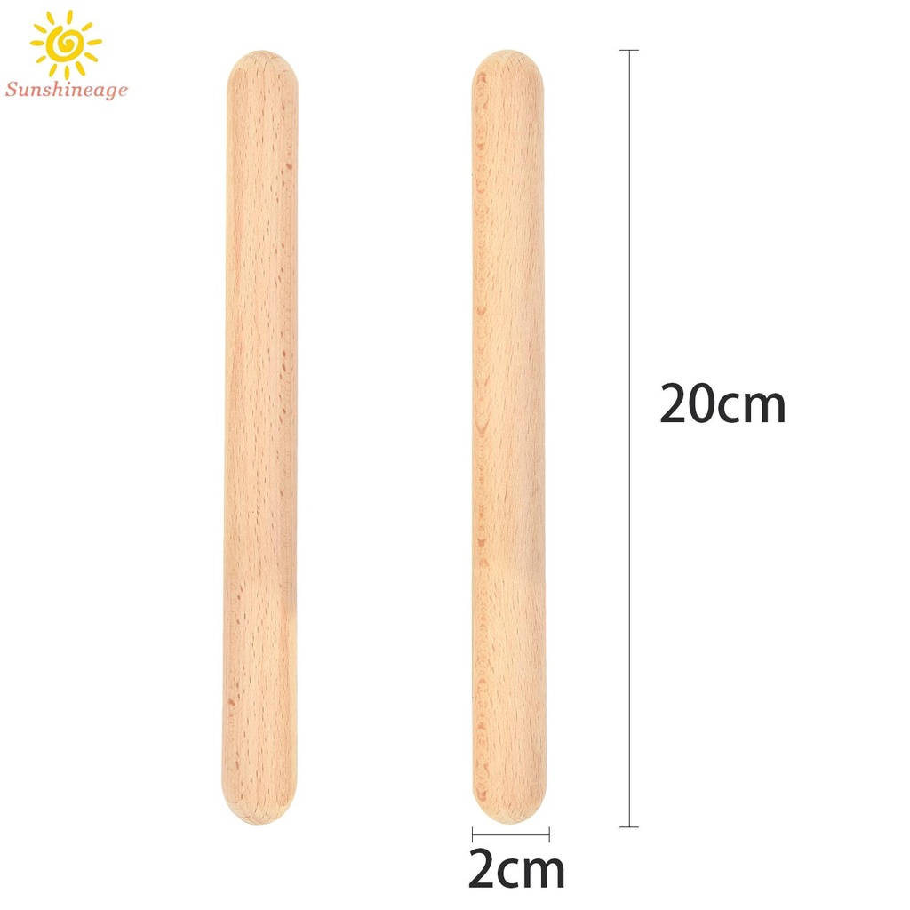 SUNAGE- ~2pcs/set Percussion Wooden Drum Stick Rhythm Learning-Education Toddler Newest【SUNAGE-HOT Fashion】